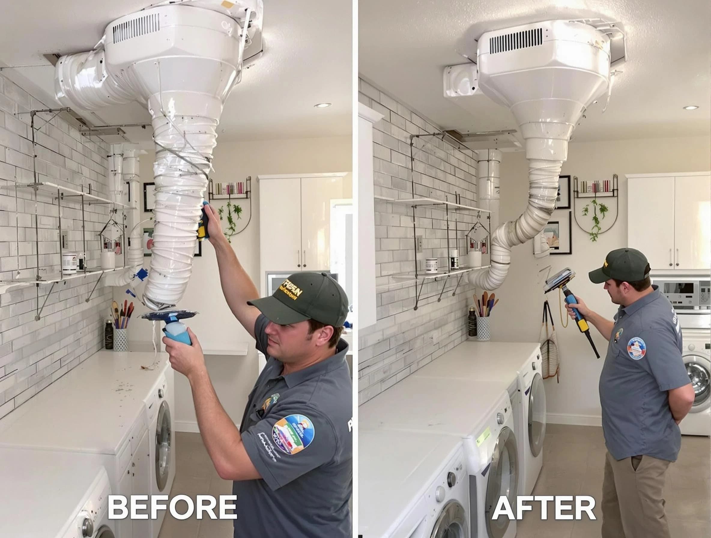 Professional dryer exhaust vent cleaning by Fair Oaks Dryer Vent Cleaning in Fair Oaks