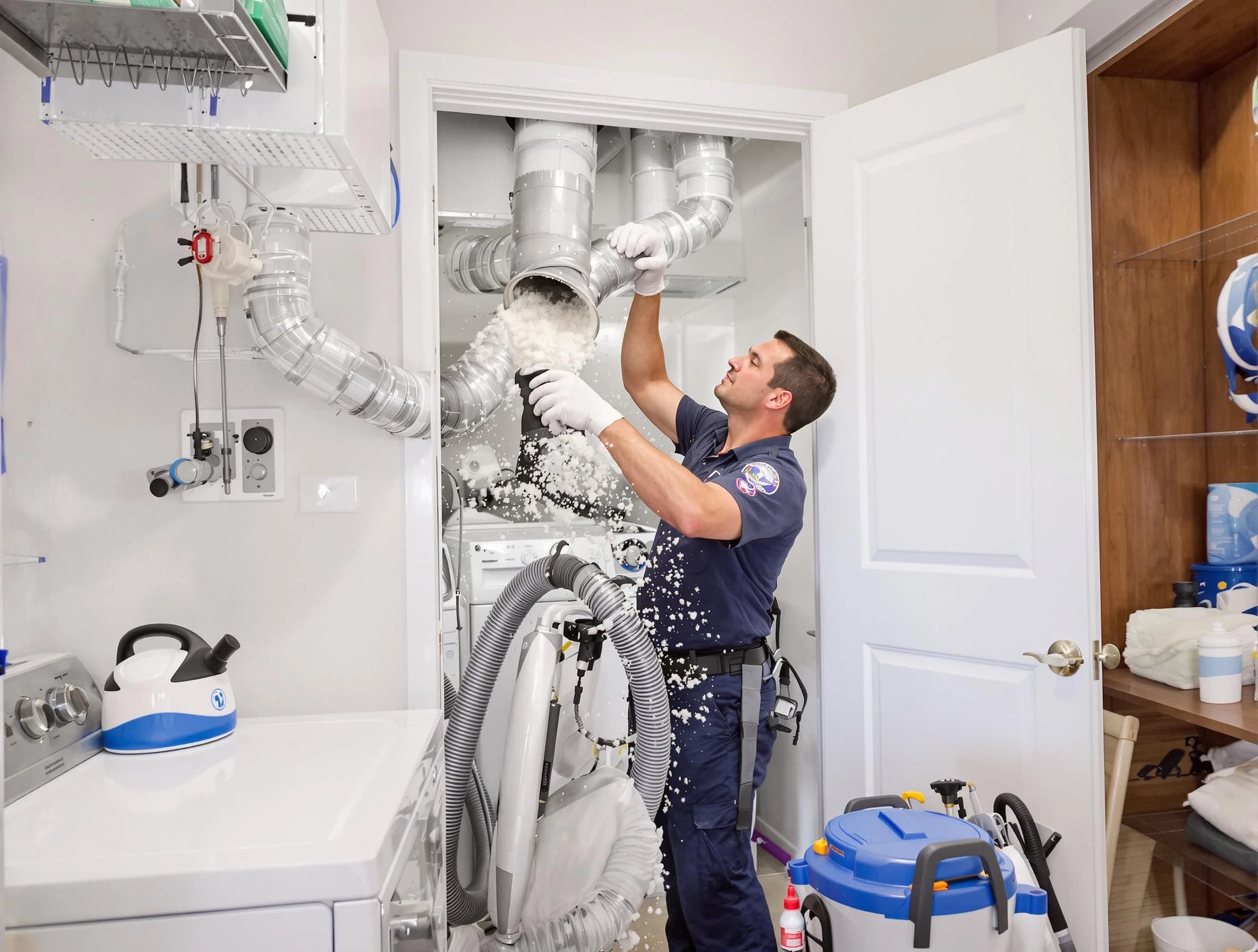 Fair Oaks Dryer Vent Cleaning technician delivering thorough residential dryer vent cleaning service in Fair Oaks