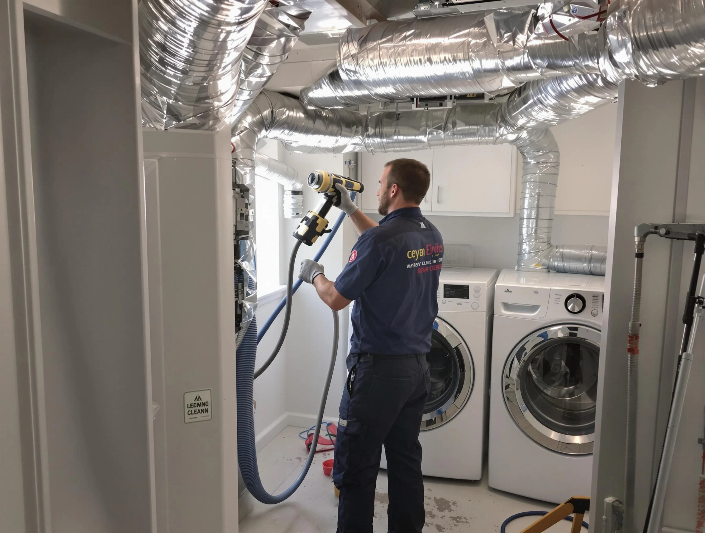Fair Oaks Dryer Vent Cleaning specialist using advanced equipment for thorough duct cleaning in Fair Oaks